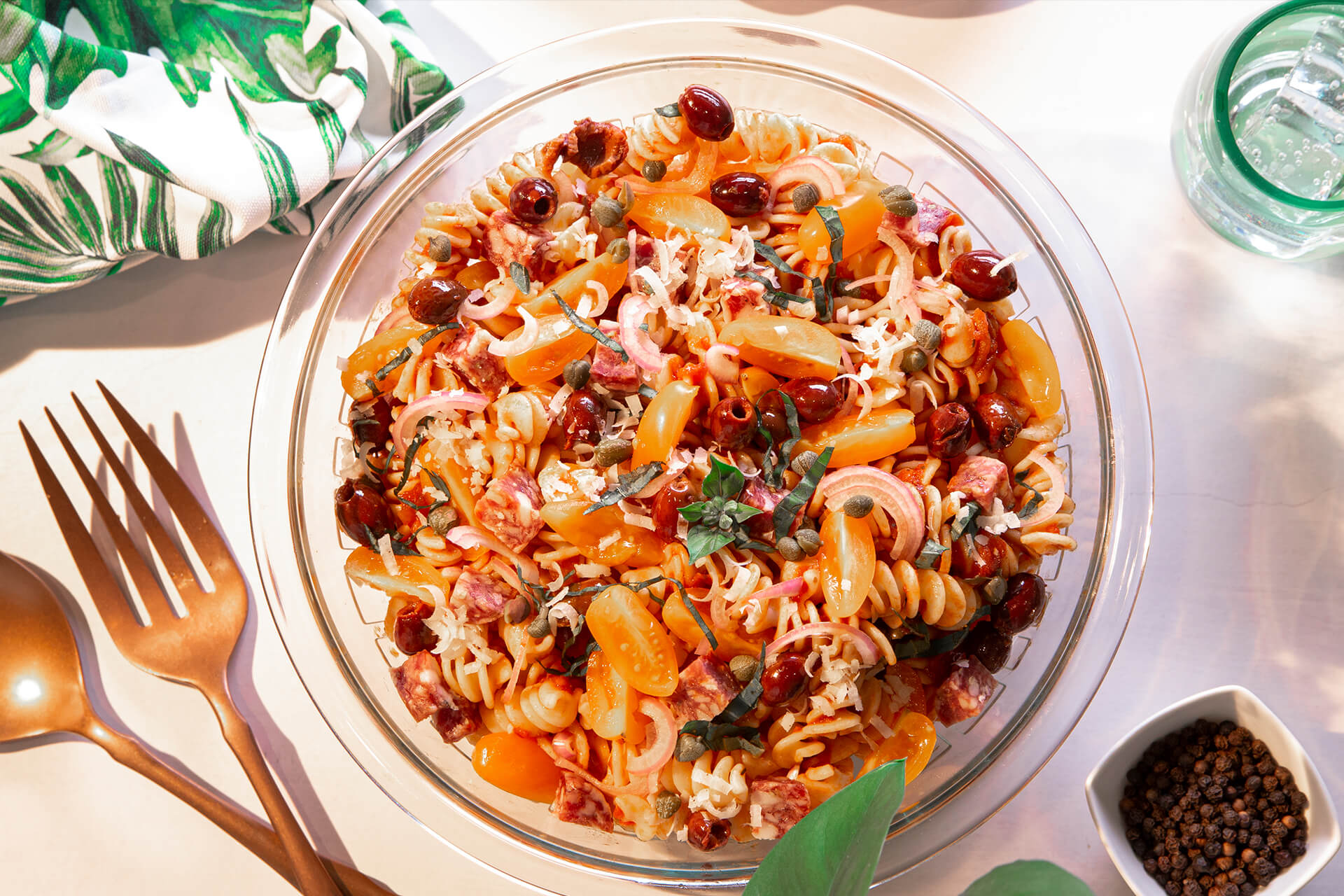 25-Minute Puttanesca Pasta Salad - Nonna Pia's US