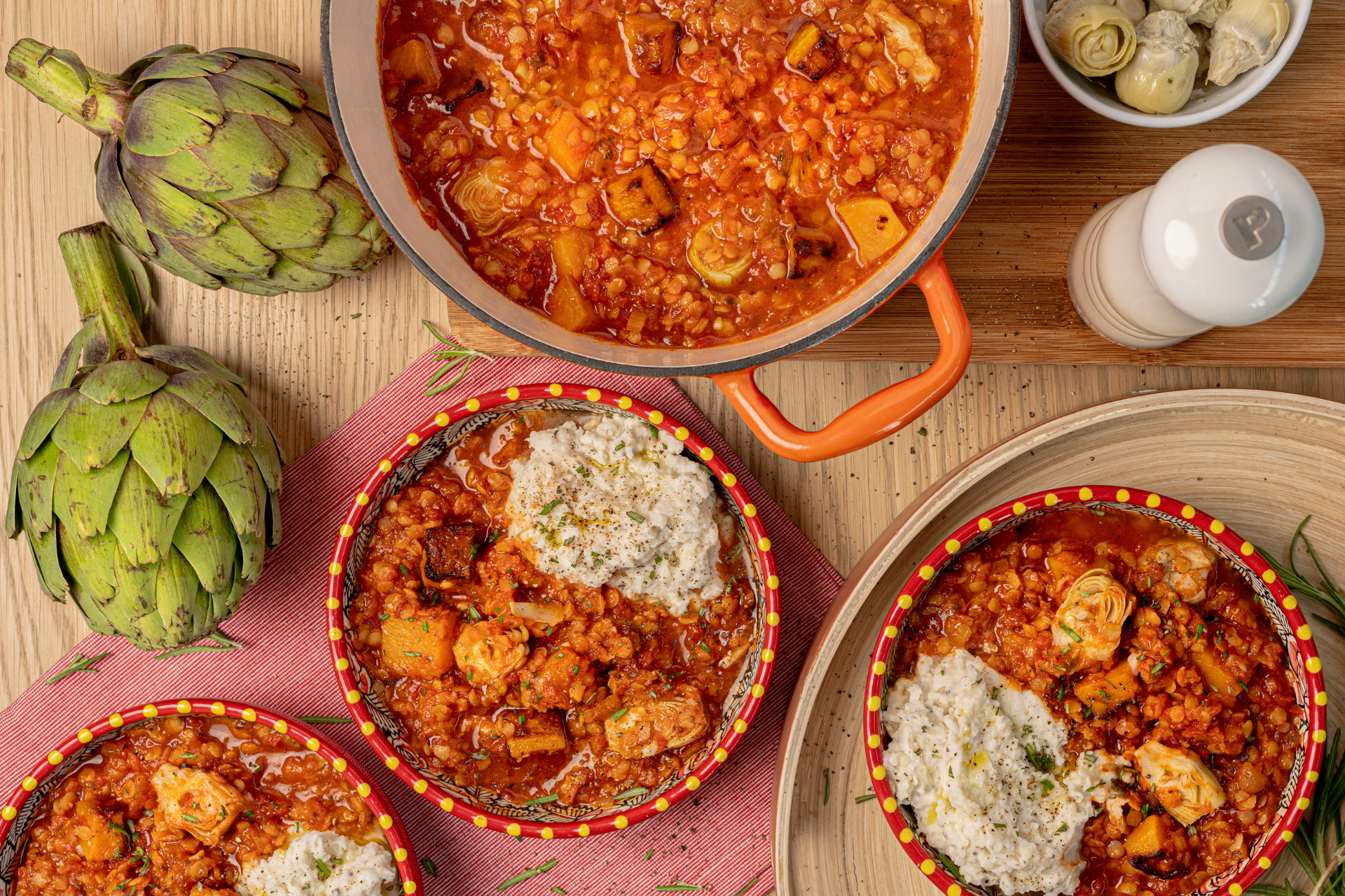 Tomato Lentil Stew - Nonna Pia's US