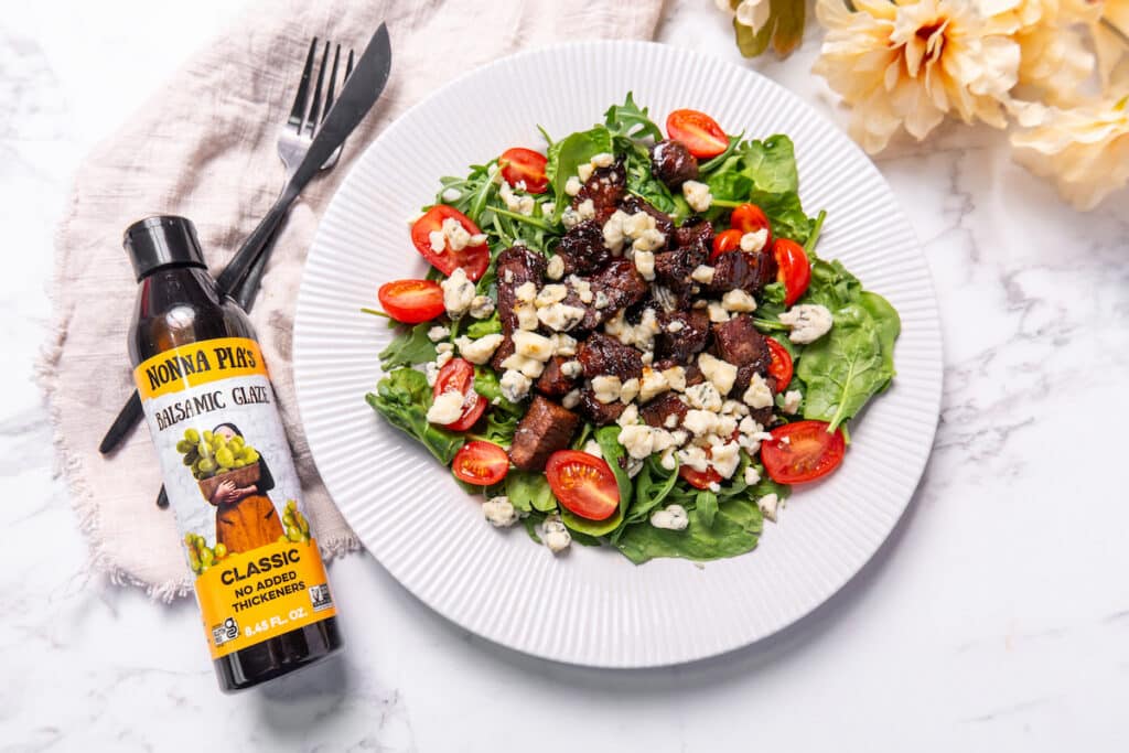 balsamic gorgonzola steak bites recipe