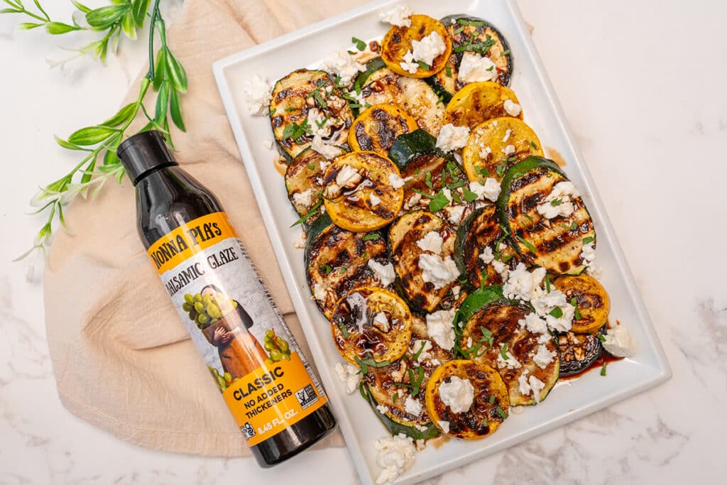 Grilled Zucchini with Balsamic Glaze recipe